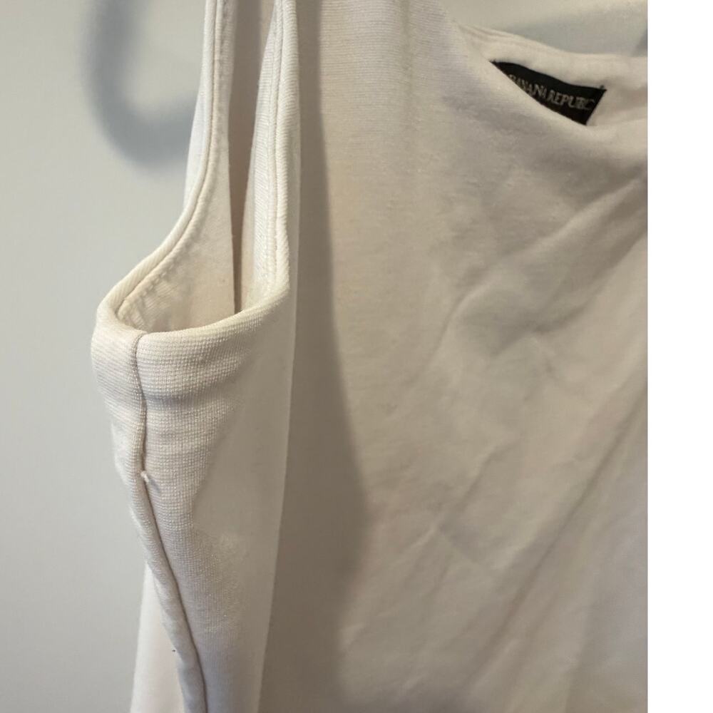 Banana Republic Womens Medium White Double Lined Body Suit - Picture 4 of 8
